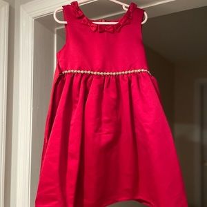 Girl’s dress in red. Size 6X.